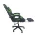 Cadeira Gamer Stillus Ergonômica Com Apoio Para Os Pés Preto Verde