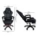 Cadeira Gamer Stillus Ergonômica Com Apoio para Os Pés - Preto