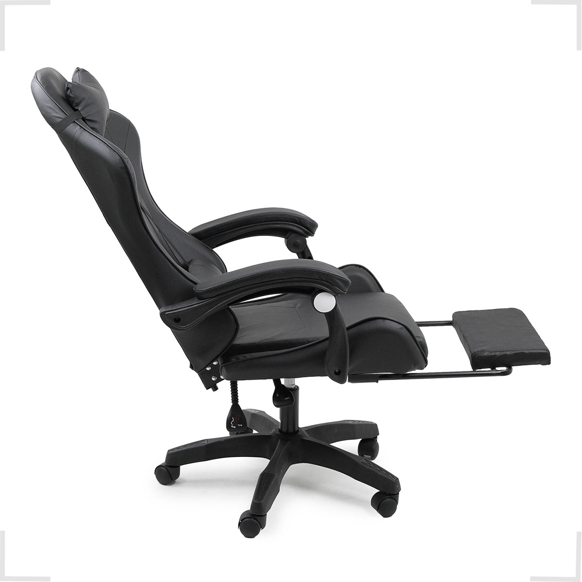 Cadeira Gamer Stillus Ergonômica Com Apoio para Os Pés - Preto