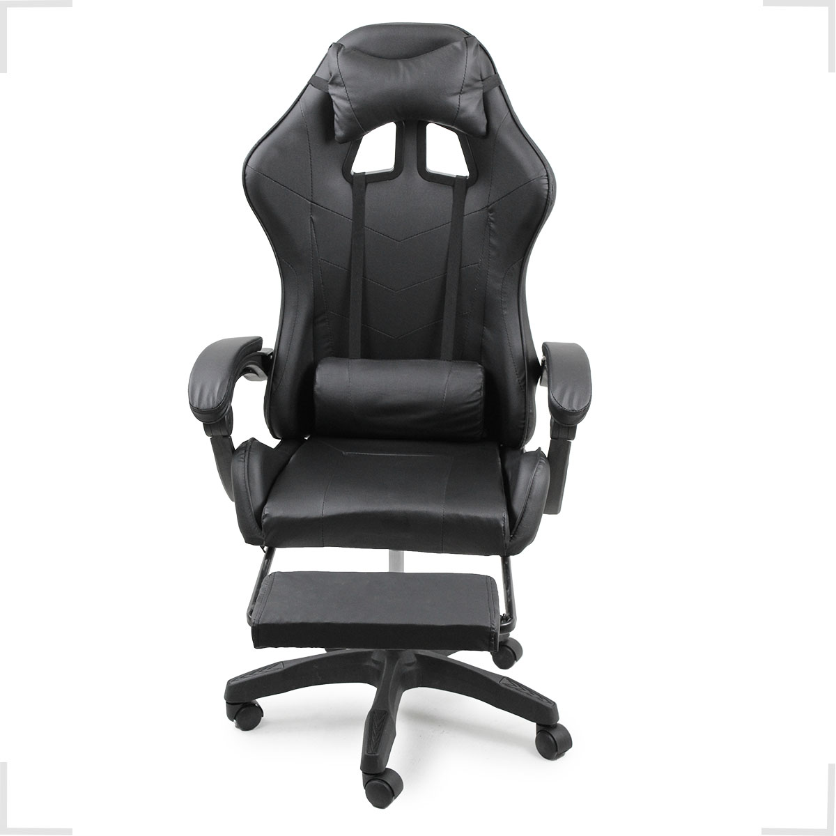 Cadeira Gamer Stillus Ergonômica Com Apoio para Os Pés - Preto