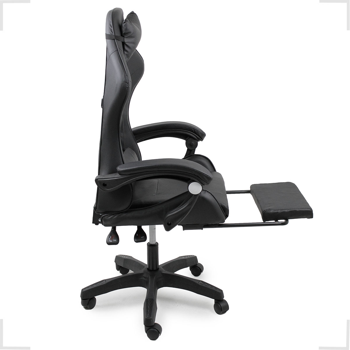 Cadeira Gamer Stillus Ergonômica Com Apoio para Os Pés - Preto