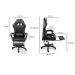 Cadeira Gamer Stillus Ergonômica Com Apoio para Os Pés - Preto