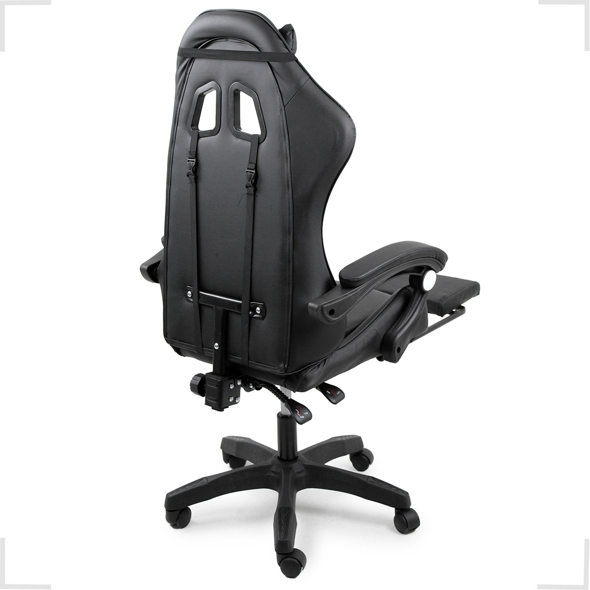 Cadeira Gamer Stillus Ergonômica Com Apoio para Os Pés - Preto