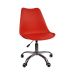 Cadeira Office Com Rodizio Giratória Saarinen Vermelho