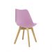 Cadeira Saarinen Wood Com Estofamento Várias Cores - Rosa