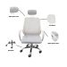 Cadeira de Escritório Esteirinha Tela Mesh Ergonômico Branco