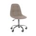 Kit 04 Cadeiras Office Eiffel Botonê Ajustável Base Giratória Bege