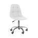 Kit 04 Cadeiras Office Eiffel Botonê Ajustável Base Giratória Branco