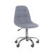 Kit 04 Cadeiras Office Eiffel Botonê Ajustável Base Giratória Cinza