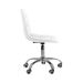 Kit 06 Cadeiras Office Eiffel Botonê Ajustável Base Giratória Branco