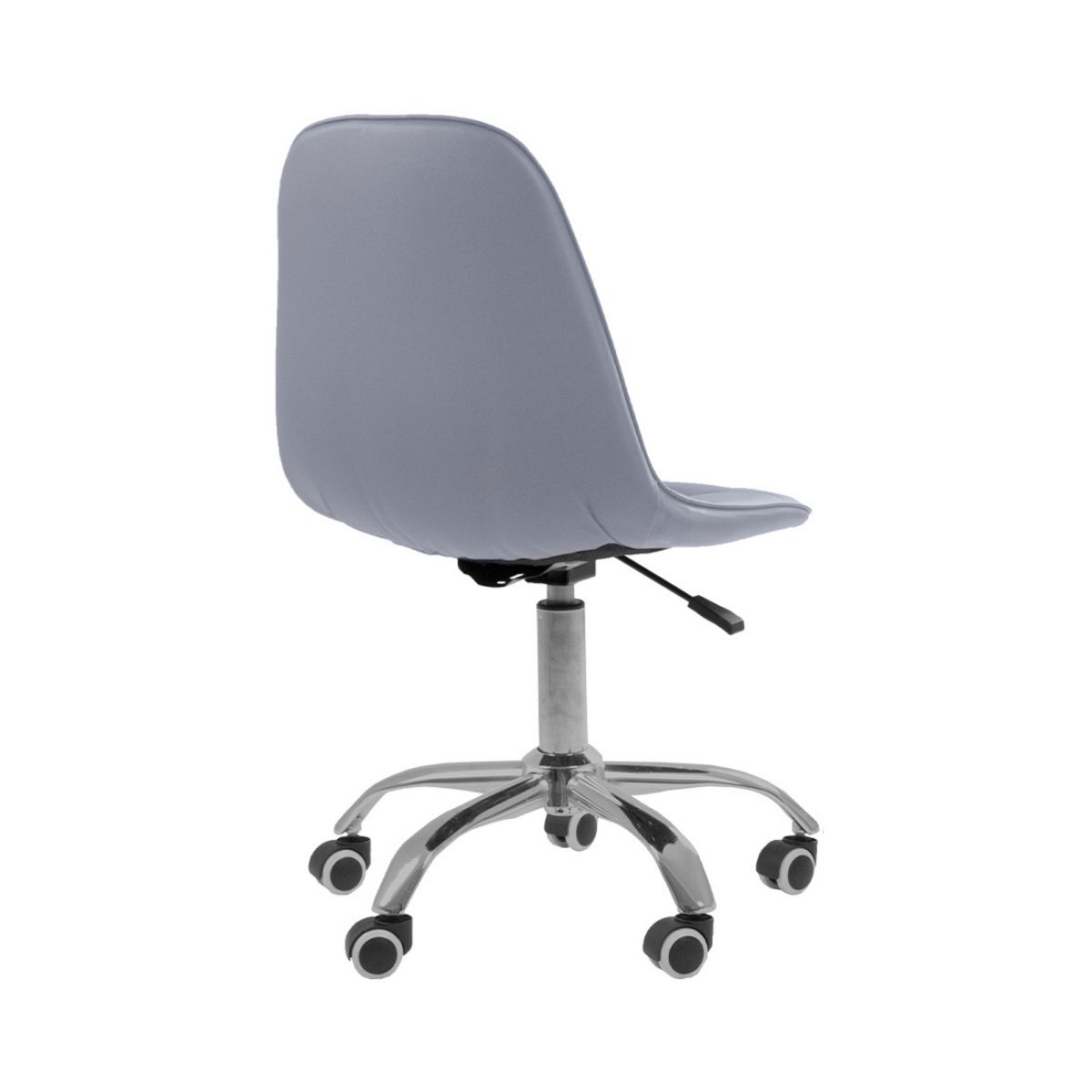 Kit 06 Cadeiras Office Eiffel Botonê Ajustável Base Giratória Cinza