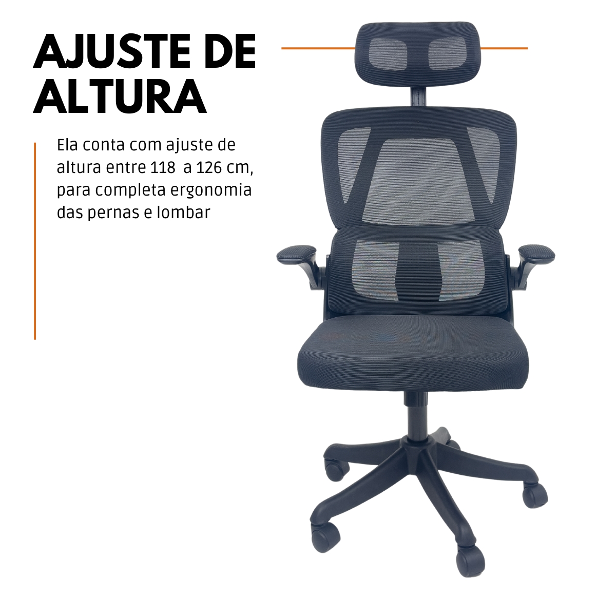 Kit 10 Cadeiras de Escritório Presidente Executiva Oficial Legacy Preto