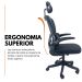 Kit 10 Cadeiras de Escritório Presidente Executiva Oficial Legacy Preto