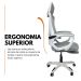 Kit 10 Cadeiras de Escritório Presidente Executiva Oficial Supreme Cinza