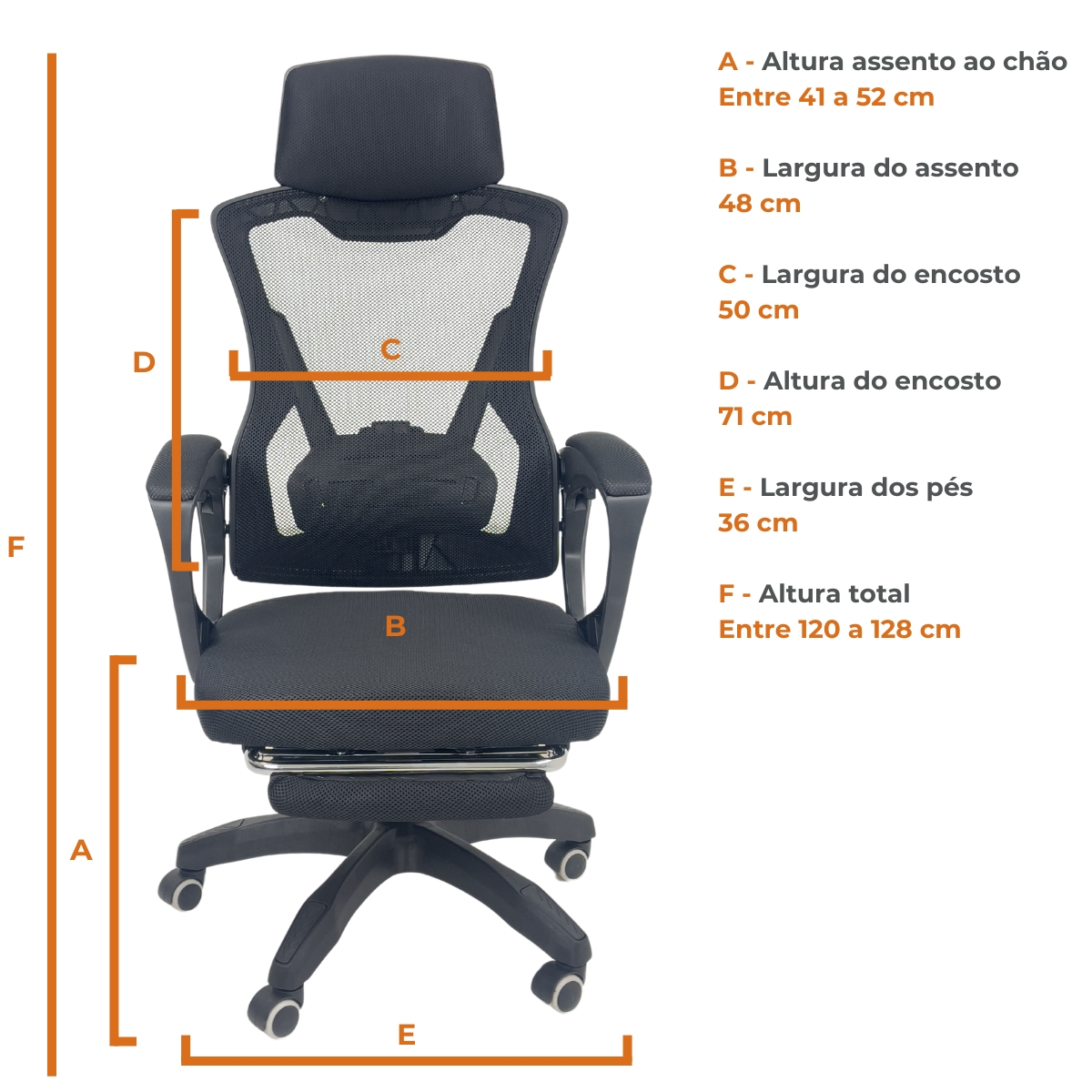 Kit 10 Cadeiras de Escritório Presidente Executiva Oficial Supreme Cinza