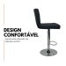 Kit 15 Banquetas Gomos Comfort Estofada Giratória Altura Regulável