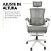Kit 15 Cadeiras de Escritório Presidente Executiva Oficial Paris Cinza