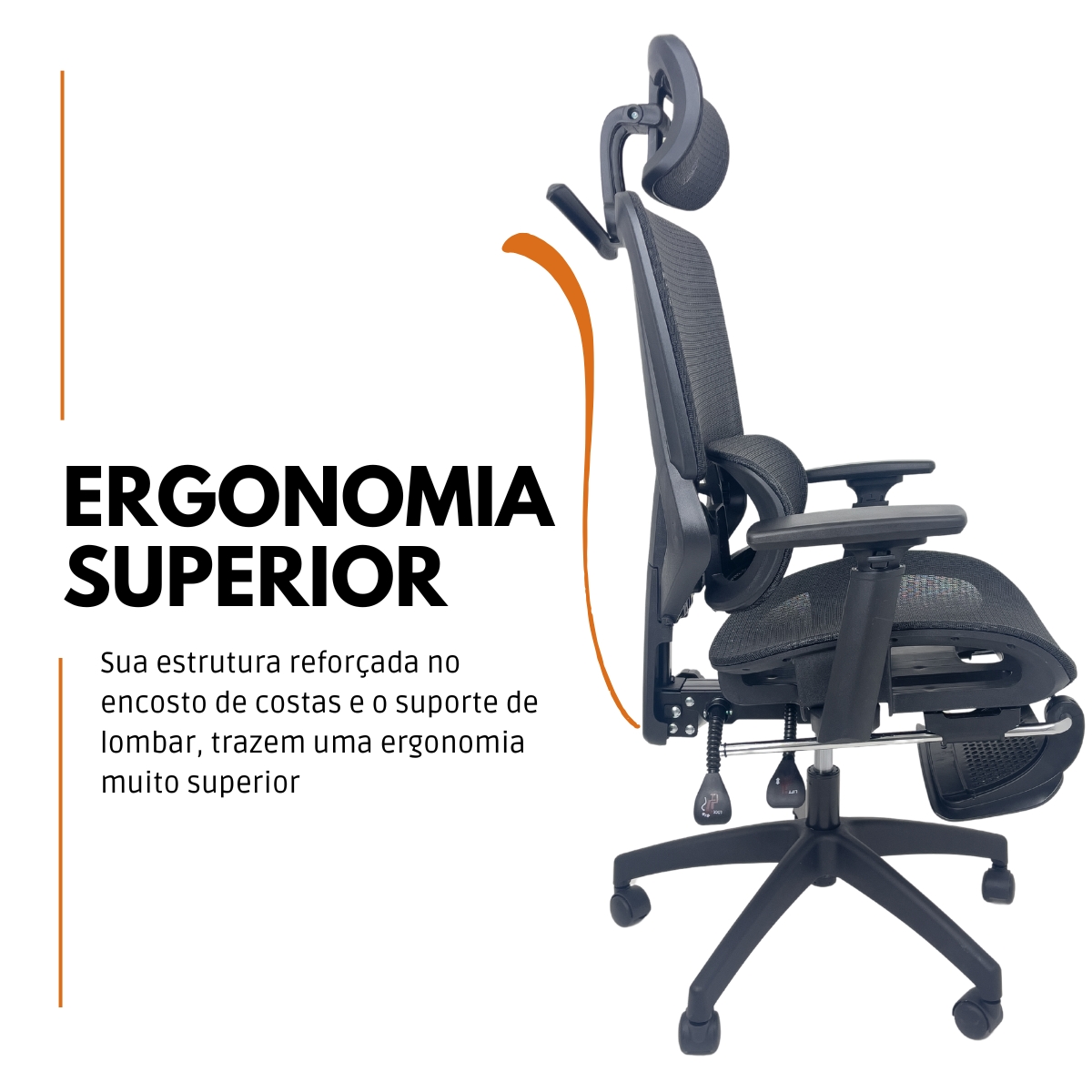 Kit 15 Cadeiras de Escritório Presidente Executiva Oficial Titan Preto