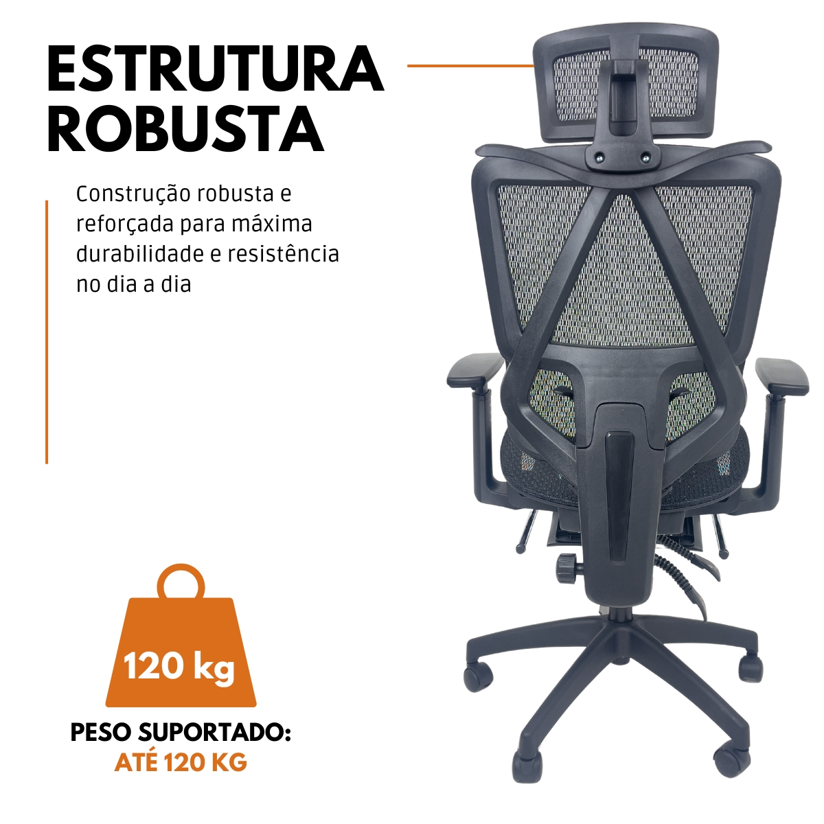 Kit 15 Cadeiras de Escritório Presidente Executiva Oficial Titan Preto