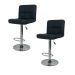 Kit 2 Banquetas Gomos Comfort Estofada Giratória Altura Regulável