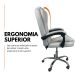 Kit 2 Cadeiras De Escritório Presidente Reclinável Branco
