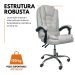 Kit 2 Cadeiras De Escritório Presidente Reclinável Branco