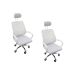 Kit 2 Cadeiras Escritório Diretor Mesh Encosto Cabeça Branco