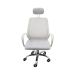 Kit 2 Cadeiras Escritório Diretor Mesh Encosto Cabeça Branco