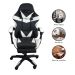 Kit 2 Cadeiras Gamer Stillus Ergonômica com Apoio Para os Pés - Preta / Branca