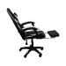 Kit 2 Cadeiras Gamer Stillus Ergonômica com Apoio Para os Pés - Preta / Branca