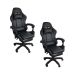 Kit 2 Cadeiras Gamer Stillus Ergonômica com Apoio Para os Pés - Preto