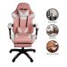 Kit 2 Cadeiras Gamer Stillus Ergonômica com Apoio Para os Pés - Rosa