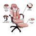 Kit 2 Cadeiras Gamer Stillus Ergonômica com Apoio Para os Pés - Rosa