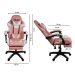 Kit 2 Cadeiras Gamer Stillus Ergonômica com Apoio Para os Pés - Rosa
