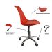 Kit 2 Cadeiras Office Rodizio Giratória Saarinen Vermelho