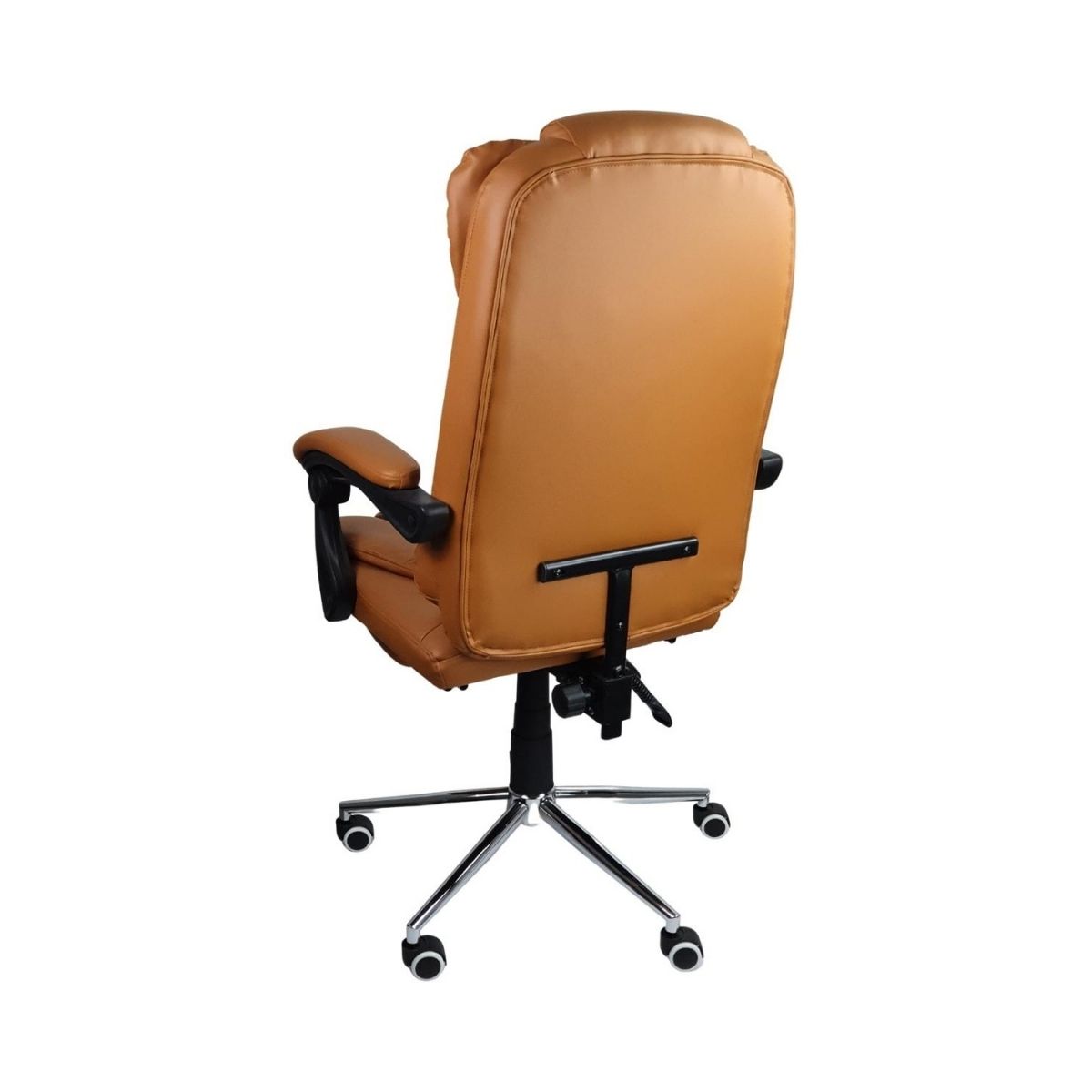 Kit 2 Cadeiras Presidente Ergonômica Apoio Para Pés - Marrom