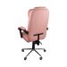 Kit 2 Cadeiras Presidente Ergonômica Apoio Para Pés - Rosa