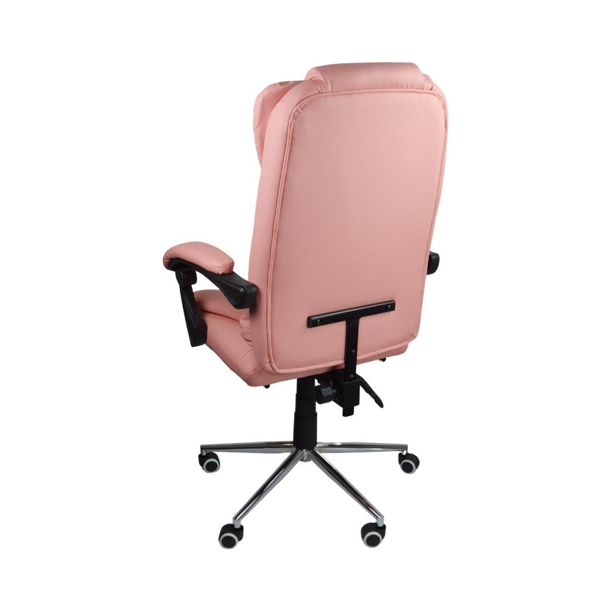 Kit 2 Cadeiras Presidente Ergonômica Apoio Para Pés - Rosa
