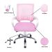 Kit 2 Cadeiras de Escritório Begonia Mesh Ergonômico Rosa
