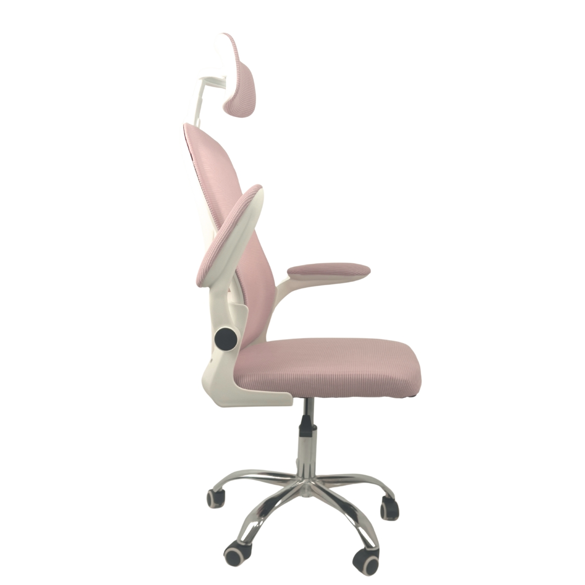 Kit 2 Cadeiras de Escritório Diretor Oficial Vegas com apoio Rosa Branco