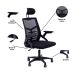 Kit 2 Cadeiras de Escritório Diretor Relax Ergonômica Preto