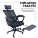 Kit 2 Cadeiras de Escritório Presidente Executiva Oficial Paris Preto