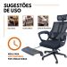 Kit 2 Cadeiras de Escritório Presidente Executiva Oficial Paris Preto