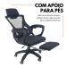 Kit 2 Cadeiras de Escritório Presidente Executiva Oficial Supreme Preto
