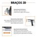 Kit 2 Cadeiras de Escritório Presidente Executiva Oficial Titan Preto