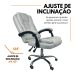 Kit 2 Cadeiras de Escritório Presidente Soft Reclinável Ergonômica Branco