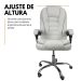 Kit 2 Cadeiras de Escritório Presidente Soft Reclinável Ergonômica Branco