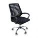 Kit 2 Cadeiras de Escritorio Esteirinha Mesh Ergonomica - Preto