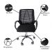 Kit 2 Cadeiras de Escritorio Esteirinha Mesh Ergonomica - Preto