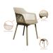 Kit 3 Cadeiras Estofadas de Jantar Marcela Bege